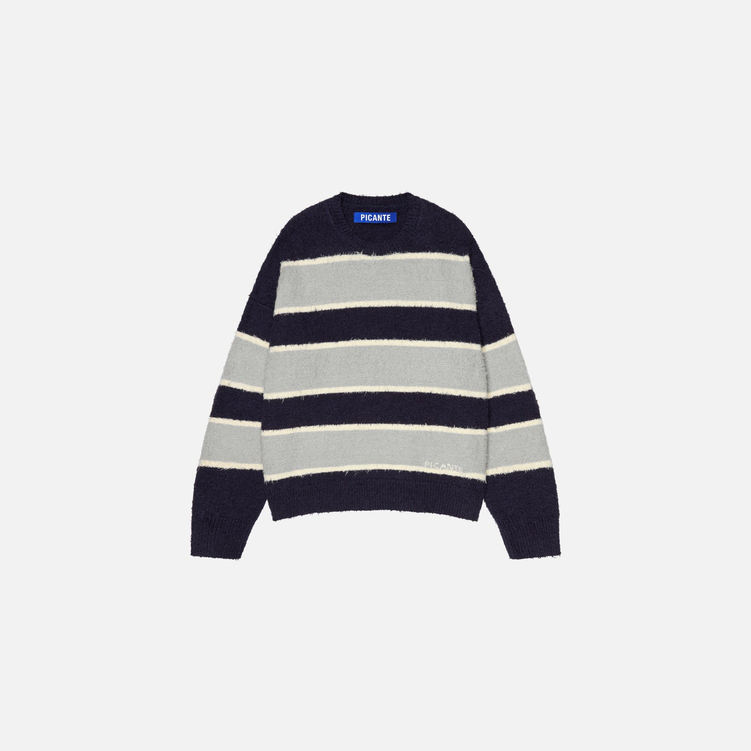 SHAGGY KNIT SWEATER STRIPE