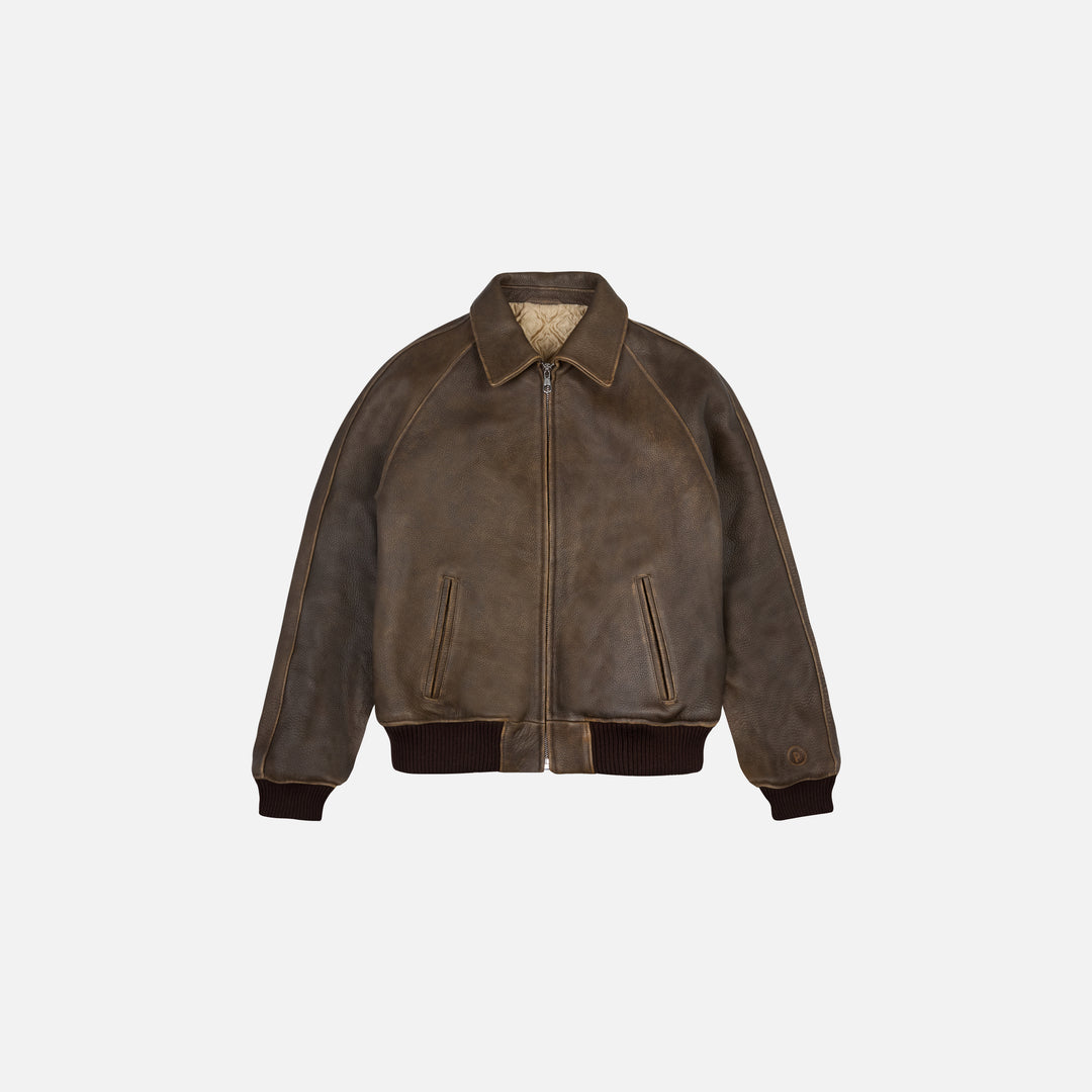 BENTLEY LEATHER BOMBER JACKET