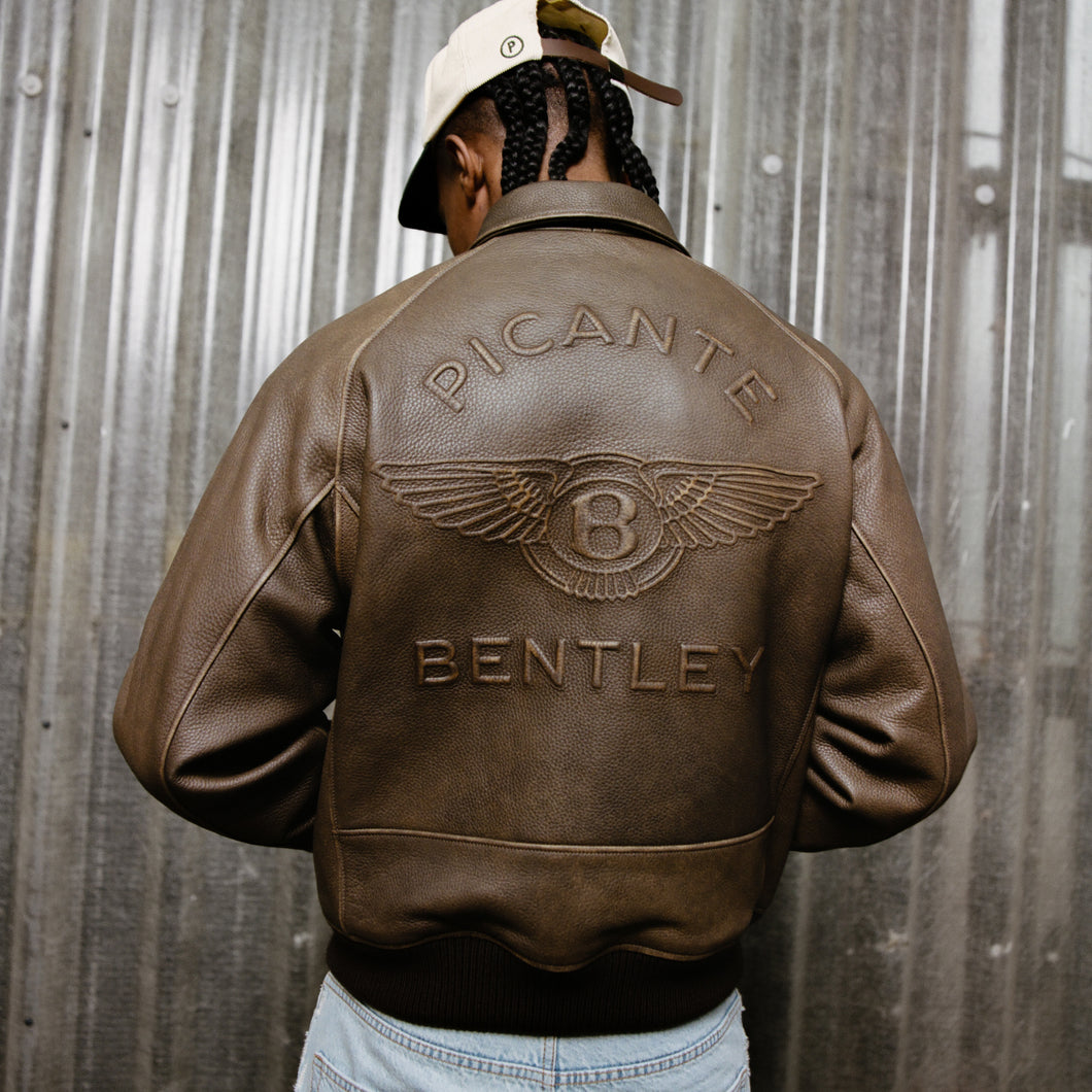 BENTLEY LEATHER BOMBER JACKET