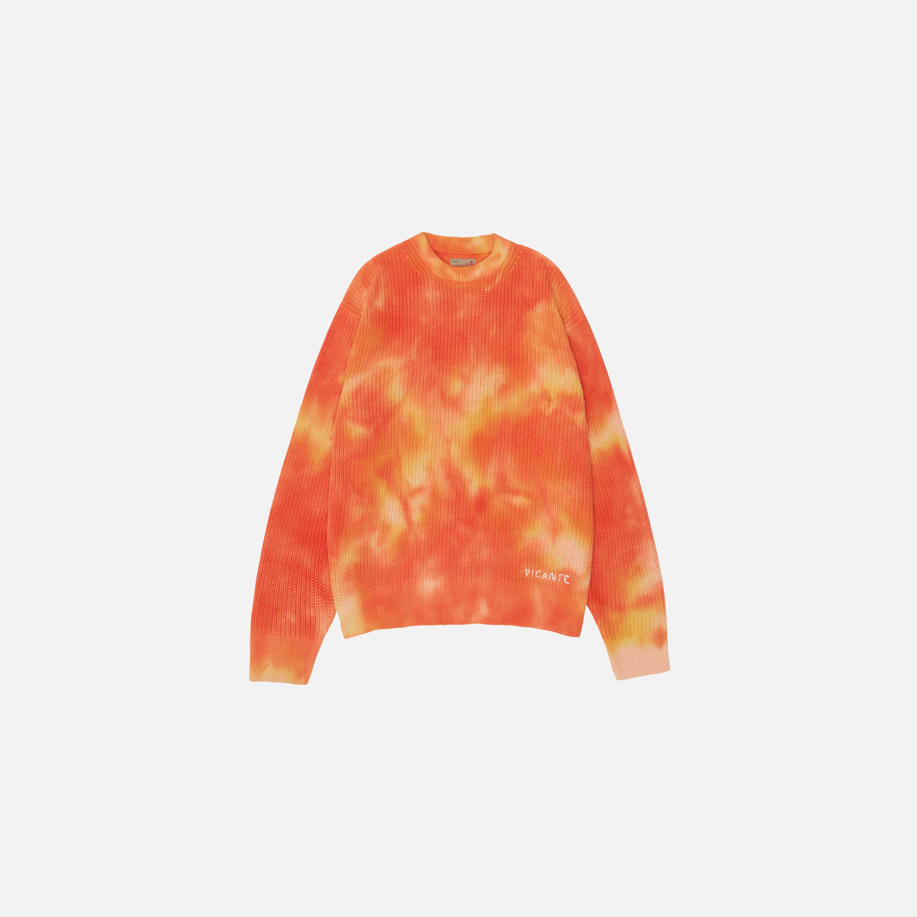 Daily paper orange discount tie dye sweater